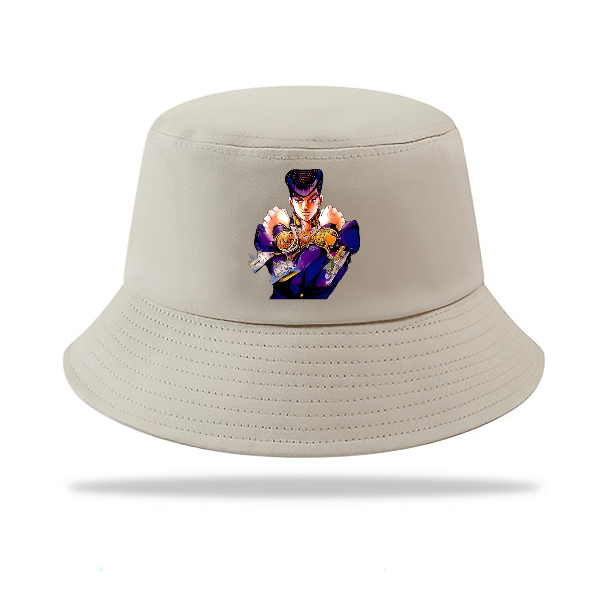 （画像用） ジョジョの奇妙な冒険 ひがしかた じょうすけ JoJo's Bizarre Adventure Higashikata Josuke アウトドア日除けバケットハット